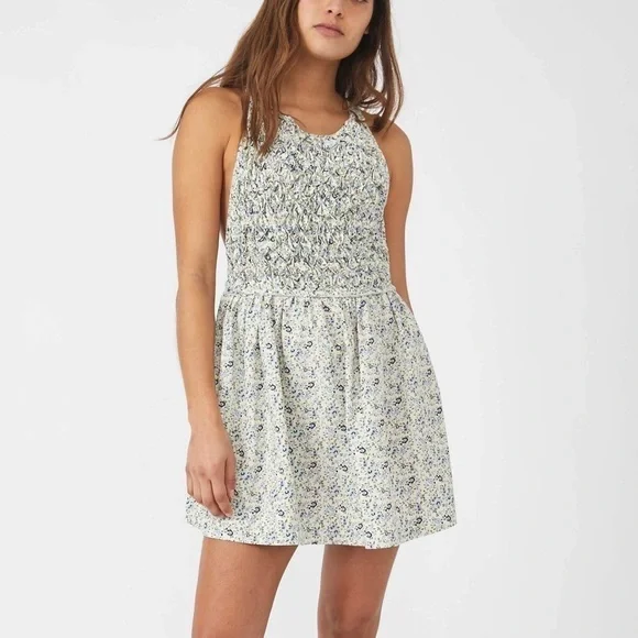 FREE PEOPLE PETUNIA MINI DRESS in Tea Combo Size Small NWT - Picture 3 of 10